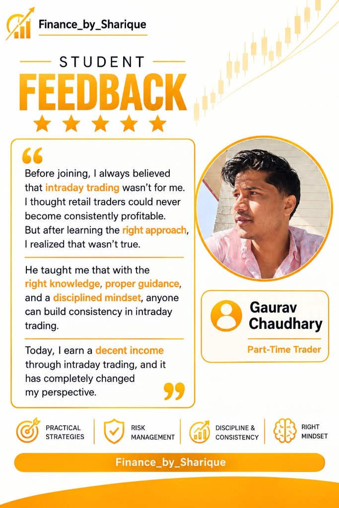 Student Feedback - Gaurav Chaudhary Part-Time Trader